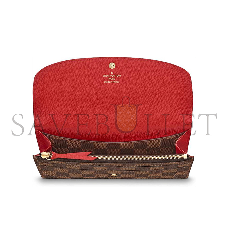 LOUIS VUITTON LV EMILIE WALLET BROWN M63544 (19*10cm)